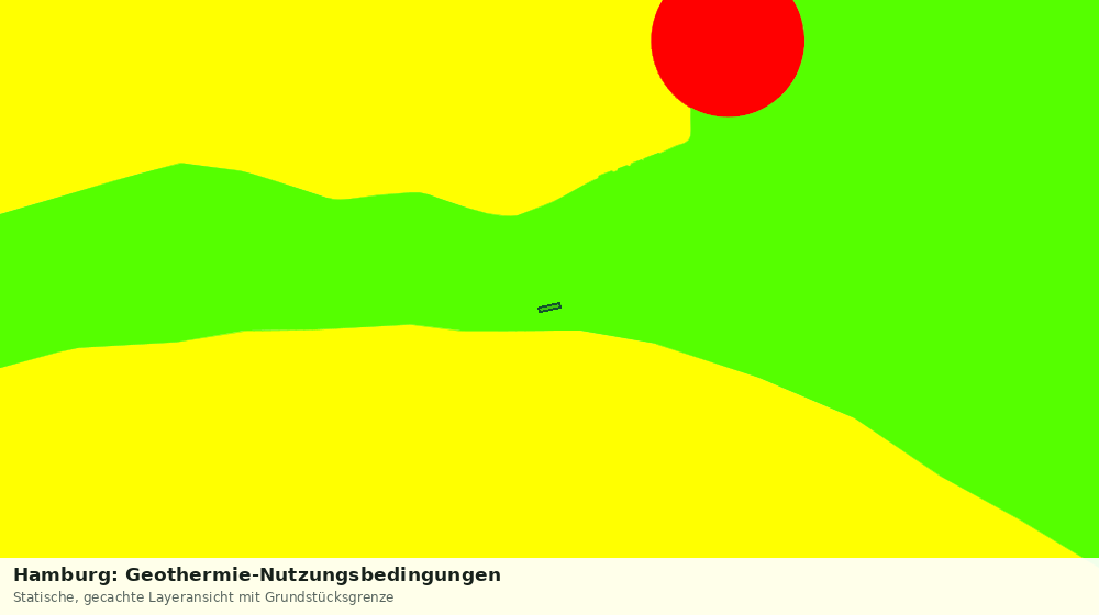 Statische Kartenansicht: Hamburg: Geothermie-Nutzungsbedingungen