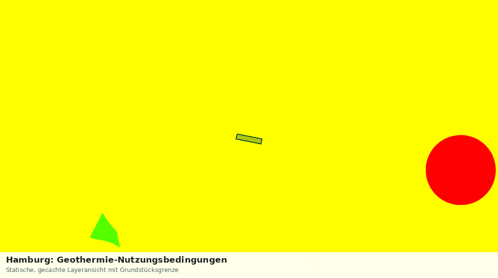 Statische Kartenansicht: Hamburg: Geothermie-Nutzungsbedingungen