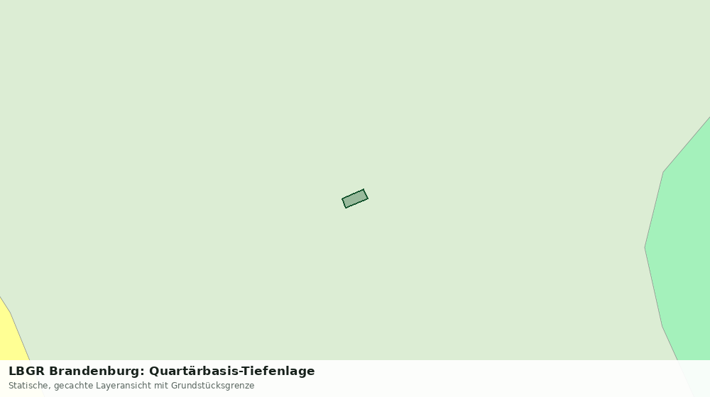 Statische Kartenansicht: LBGR Brandenburg: Quartärbasis-Tiefenlage