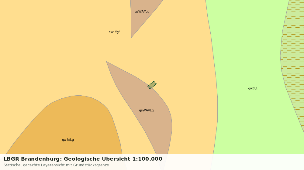 Statische Kartenansicht: LBGR Brandenburg: Geologische Übersicht 1:100.000