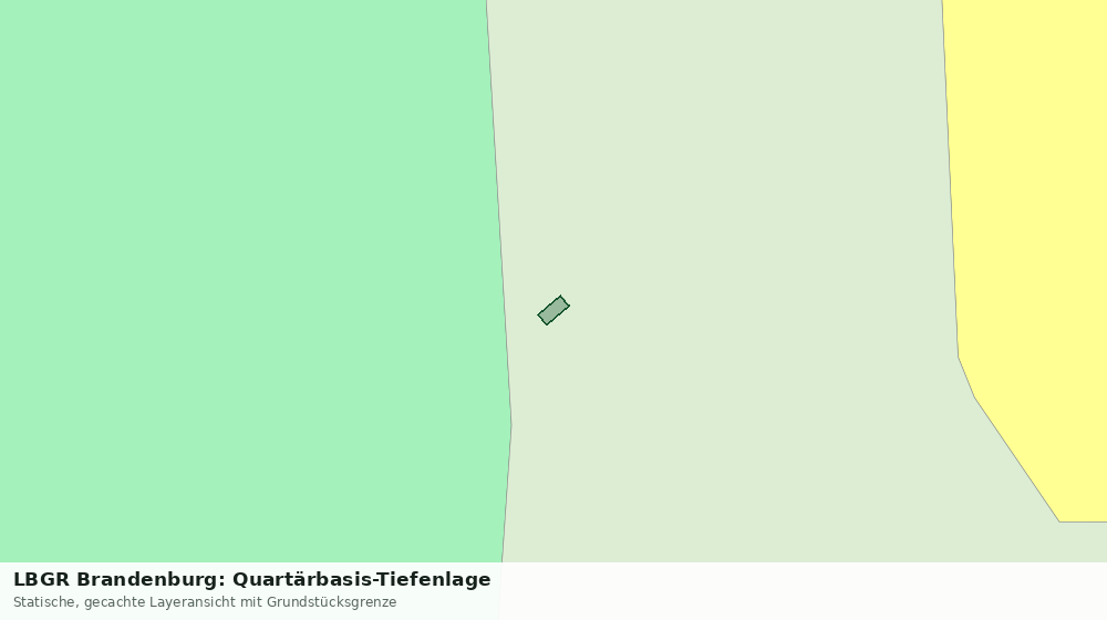 Statische Kartenansicht: LBGR Brandenburg: Quartärbasis-Tiefenlage