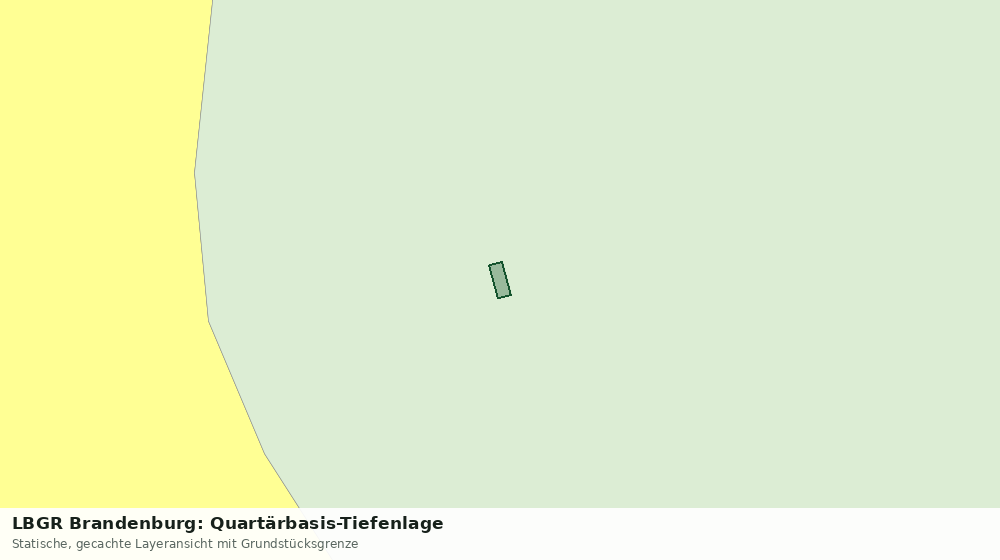 Statische Kartenansicht: LBGR Brandenburg: Quartärbasis-Tiefenlage