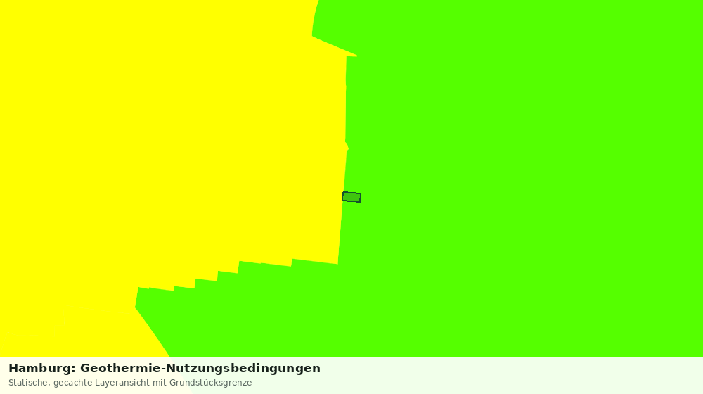 Statische Kartenansicht: Hamburg: Geothermie-Nutzungsbedingungen
