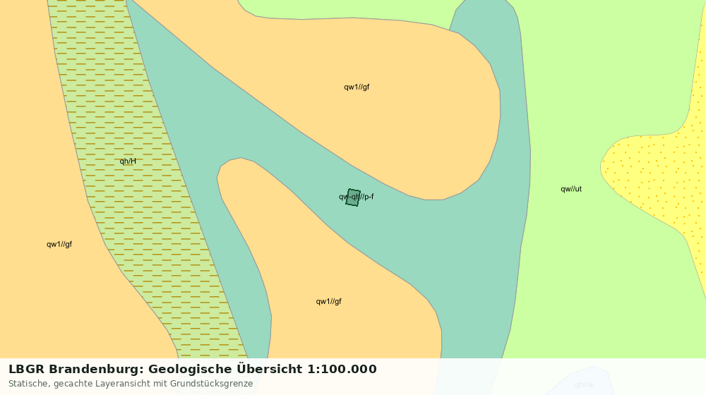 Statische Kartenansicht: LBGR Brandenburg: Geologische Übersicht 1:100.000