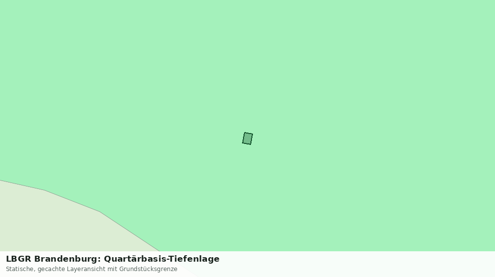 Statische Kartenansicht: LBGR Brandenburg: Quartärbasis-Tiefenlage
