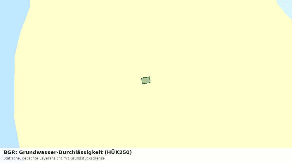 Statische Kartenansicht: BGR: Grundwasser-Durchlässigkeit (HÜK250)