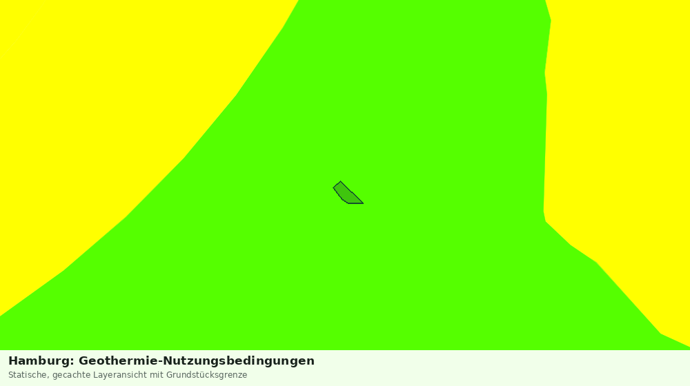 Statische Kartenansicht: Hamburg: Geothermie-Nutzungsbedingungen