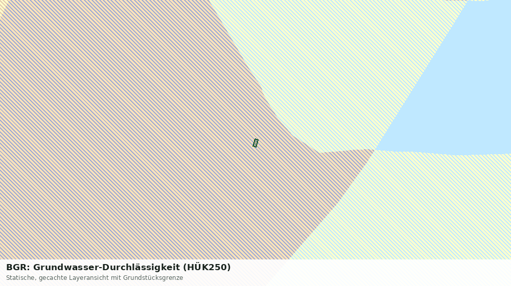Statische Kartenansicht: BGR: Grundwasser-Durchlässigkeit (HÜK250)