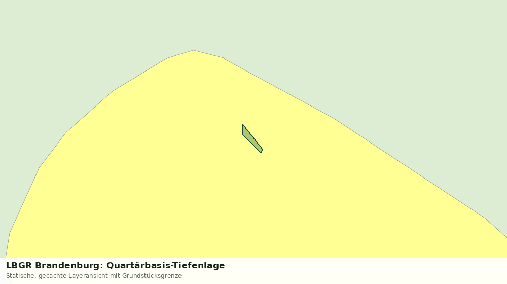 Statische Kartenansicht: LBGR Brandenburg: Quartärbasis-Tiefenlage