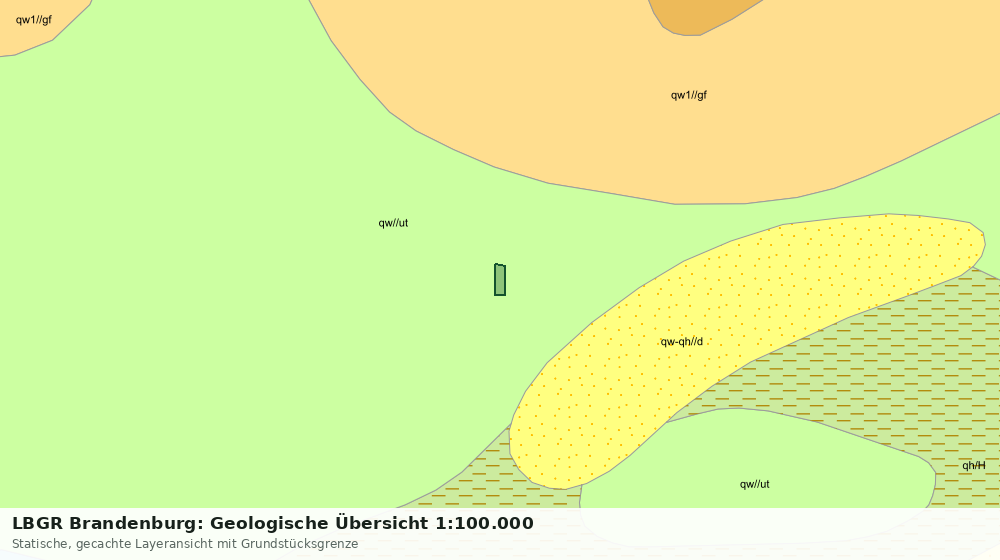 Statische Kartenansicht: LBGR Brandenburg: Geologische Übersicht 1:100.000