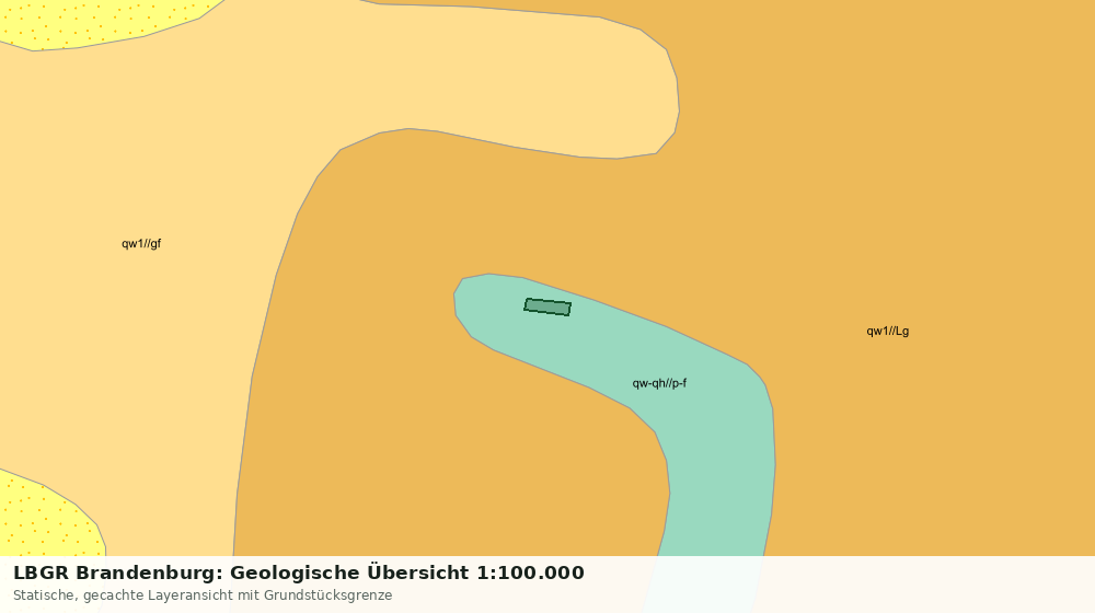 Statische Kartenansicht: LBGR Brandenburg: Geologische Übersicht 1:100.000