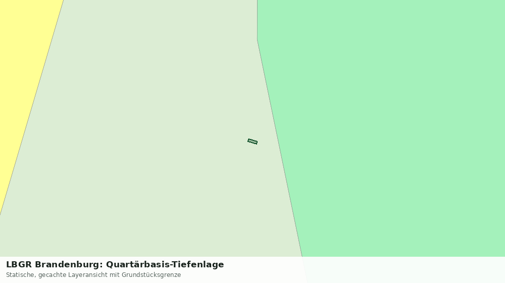 Statische Kartenansicht: LBGR Brandenburg: Quartärbasis-Tiefenlage
