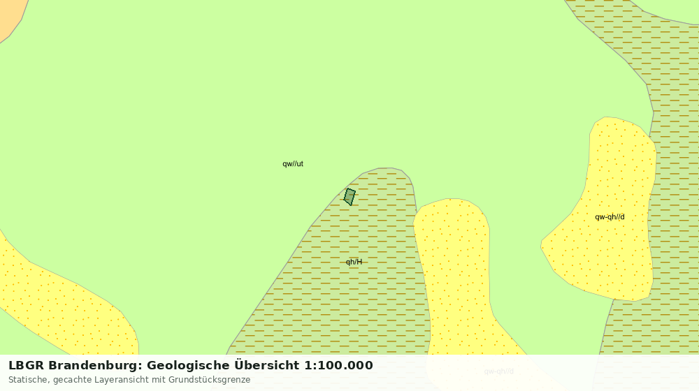 Statische Kartenansicht: LBGR Brandenburg: Geologische Übersicht 1:100.000