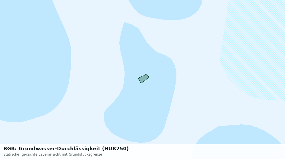 Statische Kartenansicht: BGR: Grundwasser-Durchlässigkeit (HÜK250)