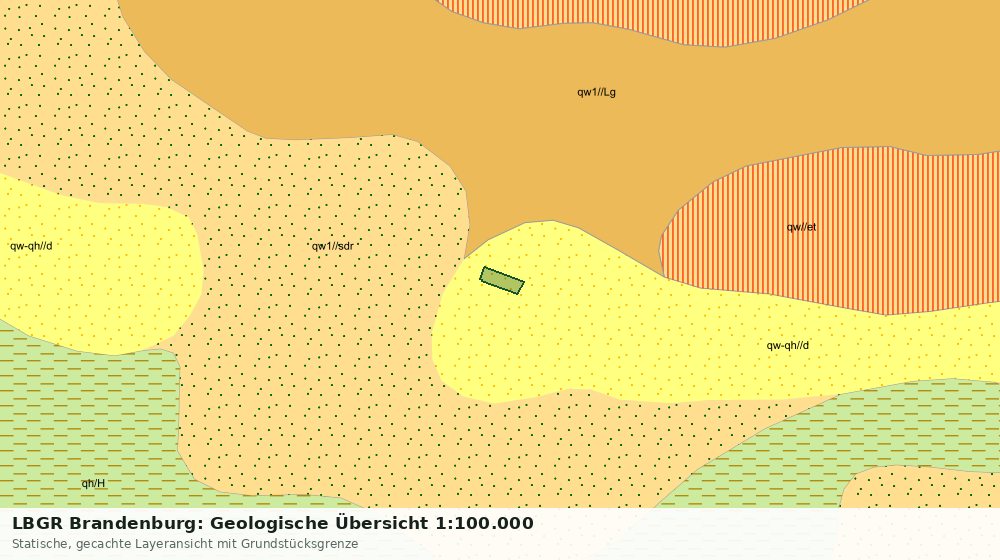 Statische Kartenansicht: LBGR Brandenburg: Geologische Übersicht 1:100.000