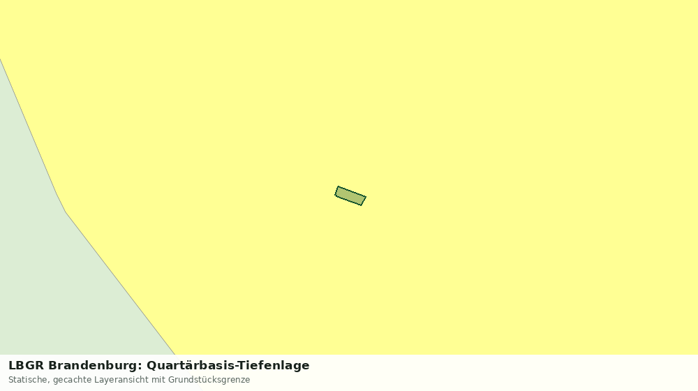 Statische Kartenansicht: LBGR Brandenburg: Quartärbasis-Tiefenlage
