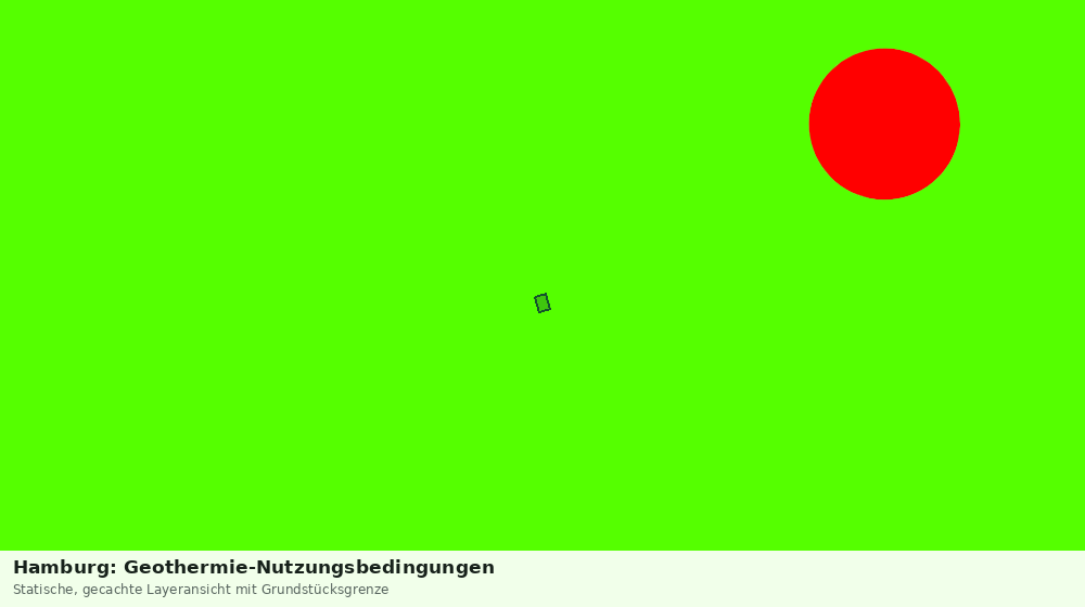 Statische Kartenansicht: Hamburg: Geothermie-Nutzungsbedingungen