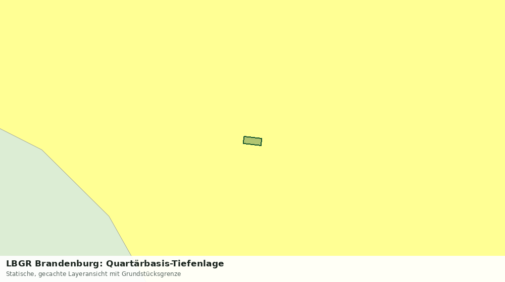 Statische Kartenansicht: LBGR Brandenburg: Quartärbasis-Tiefenlage