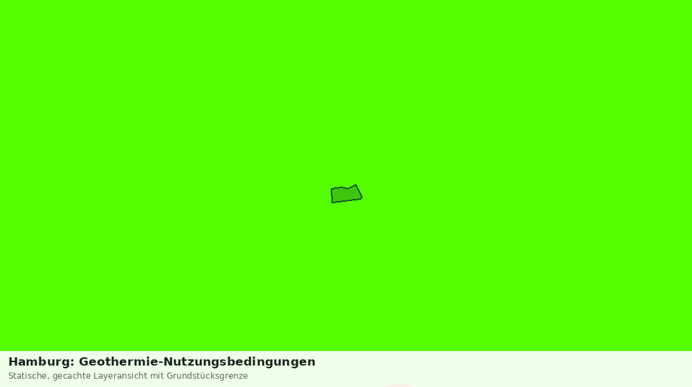 Statische Kartenansicht: Hamburg: Geothermie-Nutzungsbedingungen