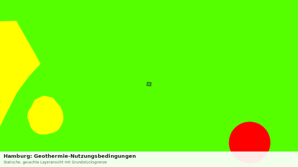 Statische Kartenansicht: Hamburg: Geothermie-Nutzungsbedingungen