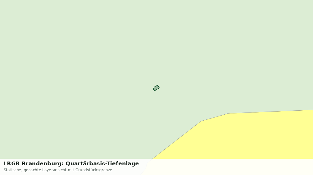 Statische Kartenansicht: LBGR Brandenburg: Quartärbasis-Tiefenlage