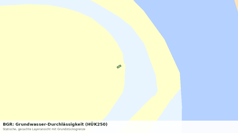 Statische Kartenansicht: BGR: Grundwasser-Durchlässigkeit (HÜK250)