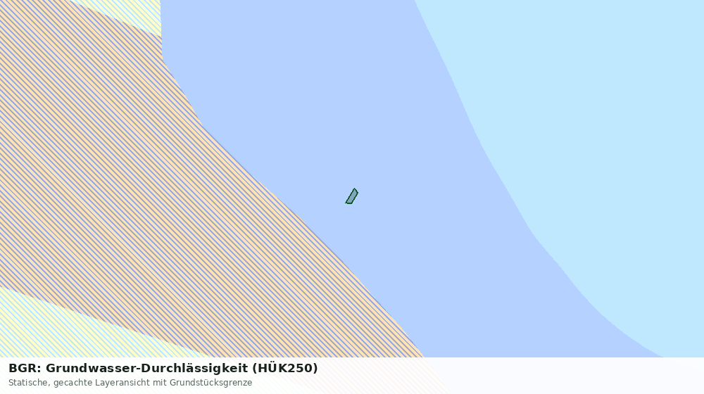 Statische Kartenansicht: BGR: Grundwasser-Durchlässigkeit (HÜK250)