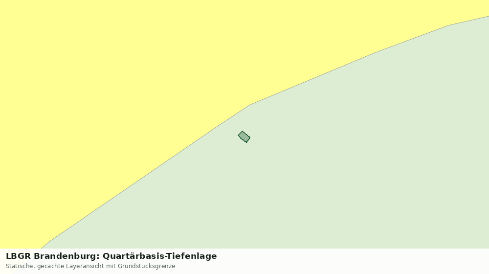 Statische Kartenansicht: LBGR Brandenburg: Quartärbasis-Tiefenlage