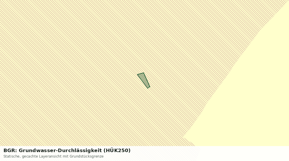 Statische Kartenansicht: BGR: Grundwasser-Durchlässigkeit (HÜK250)