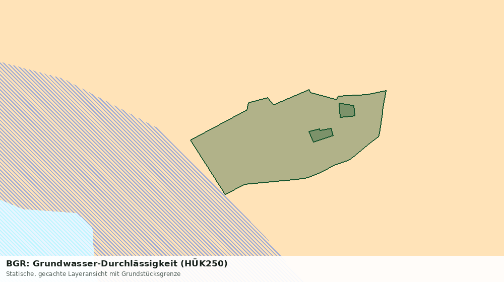 Statische Kartenansicht: BGR: Grundwasser-Durchlässigkeit (HÜK250)