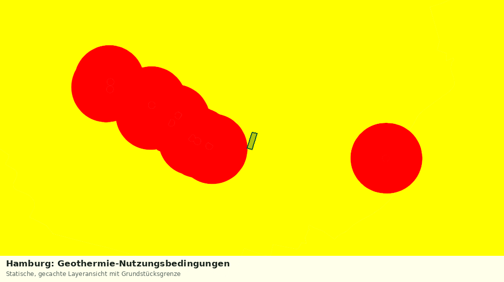 Statische Kartenansicht: Hamburg: Geothermie-Nutzungsbedingungen