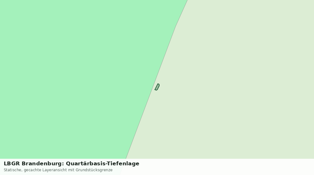 Statische Kartenansicht: LBGR Brandenburg: Quartärbasis-Tiefenlage