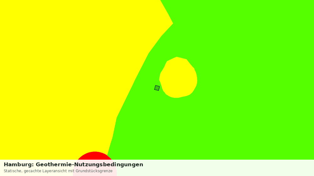Statische Kartenansicht: Hamburg: Geothermie-Nutzungsbedingungen