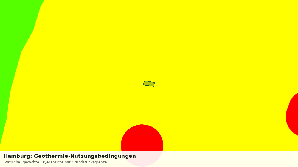 Statische Kartenansicht: Hamburg: Geothermie-Nutzungsbedingungen