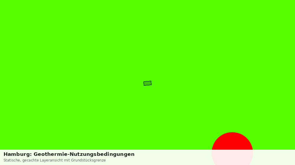 Statische Kartenansicht: Hamburg: Geothermie-Nutzungsbedingungen
