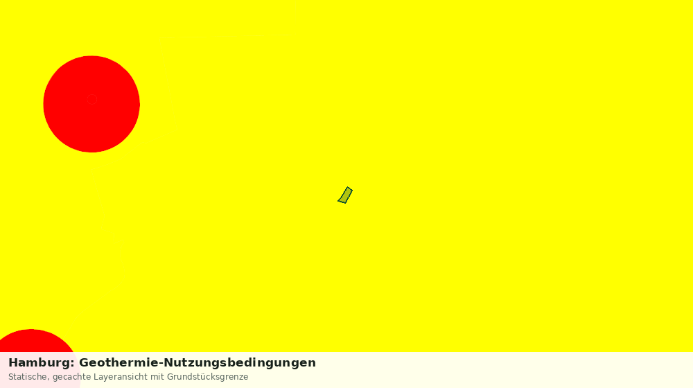 Statische Kartenansicht: Hamburg: Geothermie-Nutzungsbedingungen