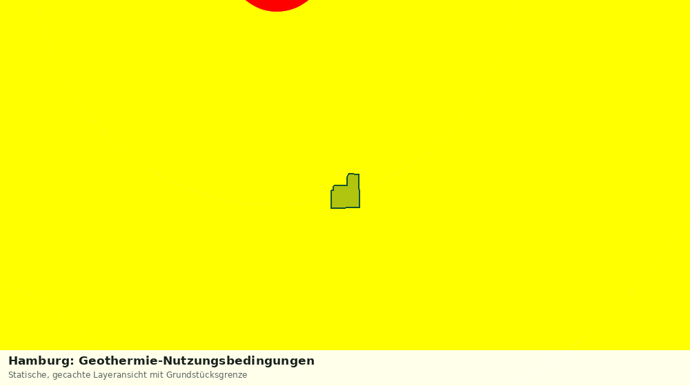 Statische Kartenansicht: Hamburg: Geothermie-Nutzungsbedingungen