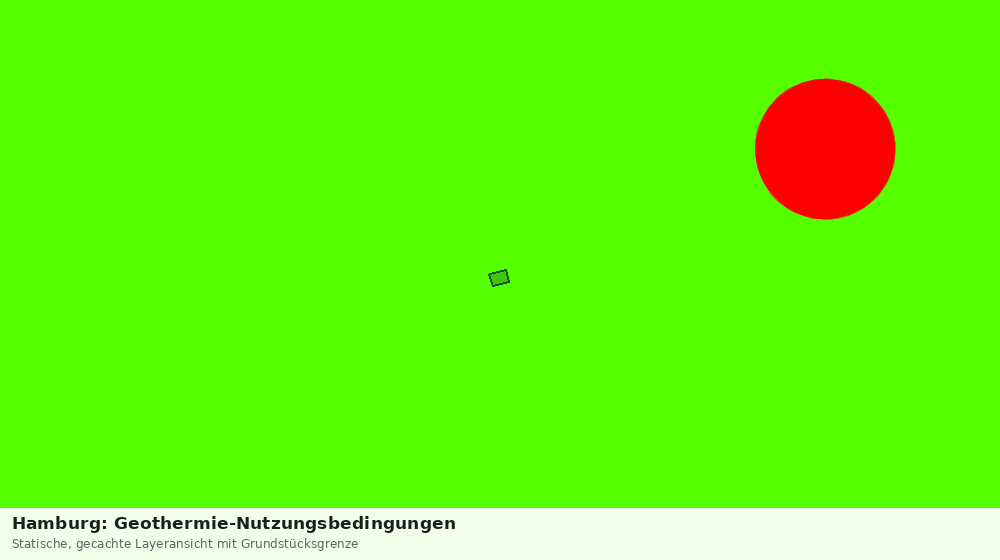 Statische Kartenansicht: Hamburg: Geothermie-Nutzungsbedingungen