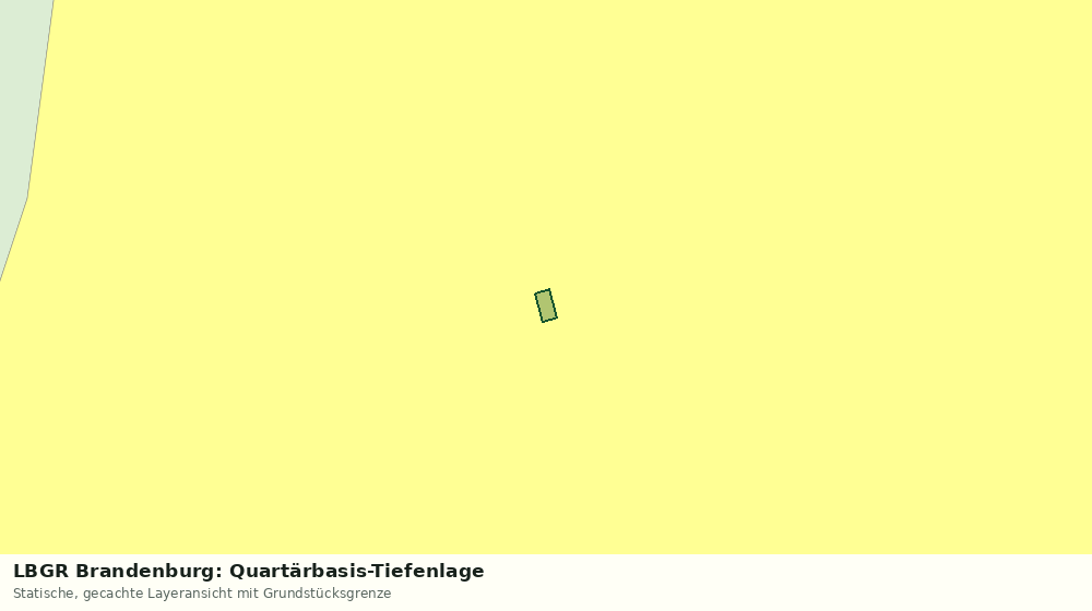 Statische Kartenansicht: LBGR Brandenburg: Quartärbasis-Tiefenlage