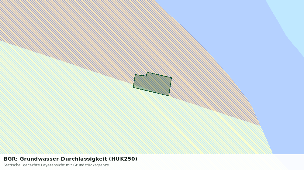 Statische Kartenansicht: BGR: Grundwasser-Durchlässigkeit (HÜK250)