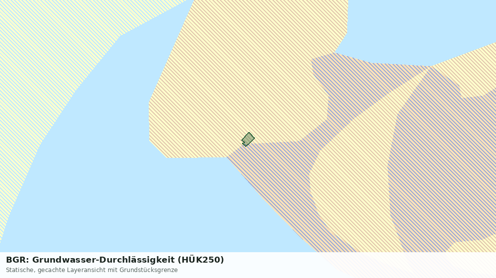 Statische Kartenansicht: BGR: Grundwasser-Durchlässigkeit (HÜK250)