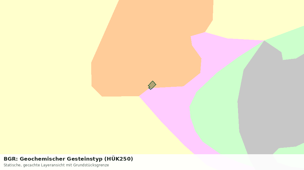 Statische Kartenansicht: BGR: Geochemischer Gesteinstyp (HÜK250)