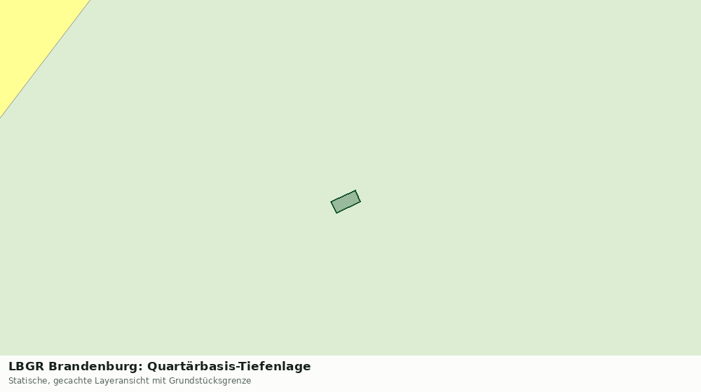 Statische Kartenansicht: LBGR Brandenburg: Quartärbasis-Tiefenlage