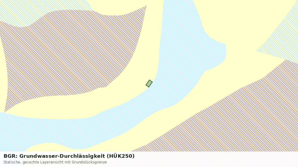 Statische Kartenansicht: BGR: Grundwasser-Durchlässigkeit (HÜK250)