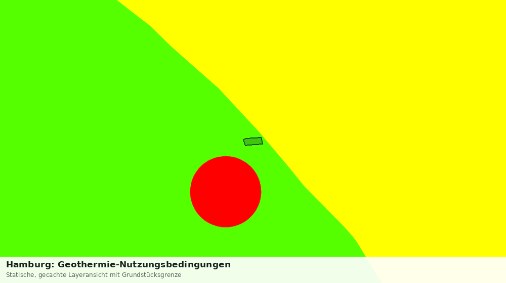 Statische Kartenansicht: Hamburg: Geothermie-Nutzungsbedingungen
