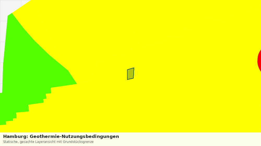 Statische Kartenansicht: Hamburg: Geothermie-Nutzungsbedingungen