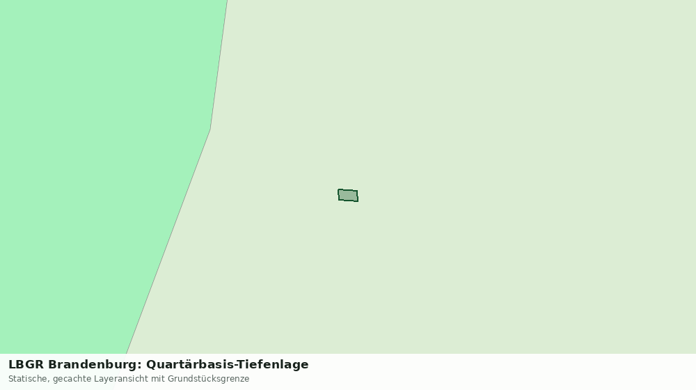Statische Kartenansicht: LBGR Brandenburg: Quartärbasis-Tiefenlage