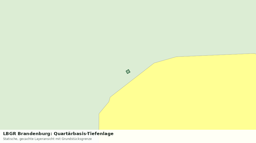 Statische Kartenansicht: LBGR Brandenburg: Quartärbasis-Tiefenlage