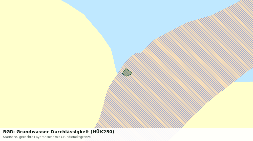 Statische Kartenansicht: BGR: Grundwasser-Durchlässigkeit (HÜK250)