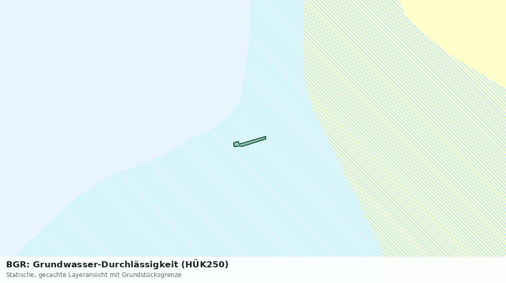 Statische Kartenansicht: BGR: Grundwasser-Durchlässigkeit (HÜK250)